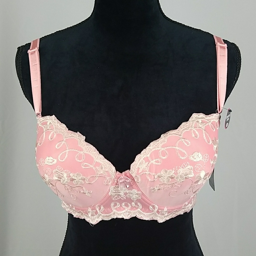 Rene Rofe Lingerie women 36D pink bra underwire